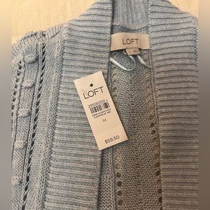 Loft Light Blue Cardigan size medium